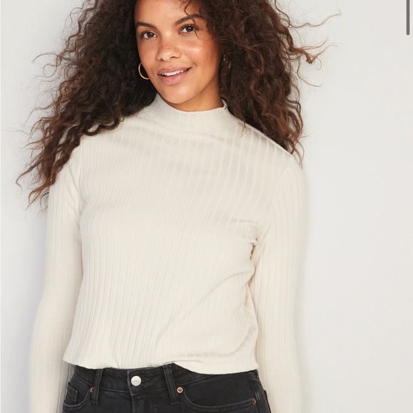 2 Ribbed Mock Neck Tops - Picture 2 of 16